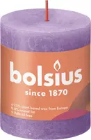 Bolsius stompkaars rustiek shine 6.8x8cm vibrant violet kopen?