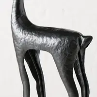 Boltze Home kerstfiguur ijzer cornelius hert 31.5x17x48.5cm zwart - afbeelding 3