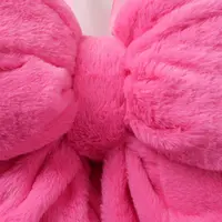 Boltze Home kunststof kerst ornament strik 13cm roze - afbeelding 2