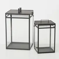 Boltze Home lantaarn ijzer paguera 23x23x42cm zwart - afbeelding 3