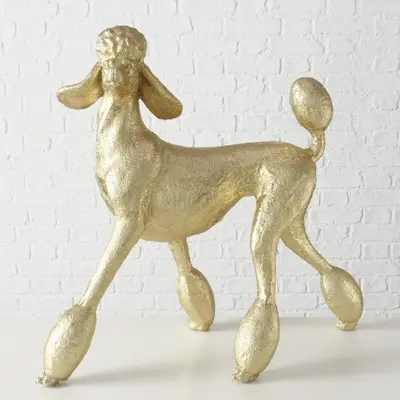 Boltze Home ornament kunststof sonia hond 82x39x74.5cm goud - afbeelding 1