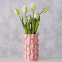 Boltze Home vaas aardewerk lazo 11.5x19.5cm roze - afbeelding 3