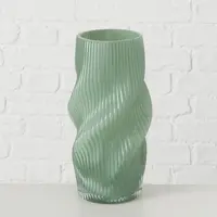 Boltze Home vaas glas varese 15.5x30cm groen - afbeelding 2