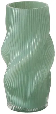 Boltze Home vaas glas varese 15.5x30cm groen - afbeelding 1