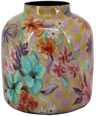 Bolvaas pella metaal d17/34x39cm