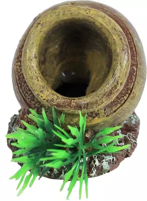 Boon aqua deco ornament bubbel polyresin pot met uitstromer, 5,5 cm - afbeelding 2