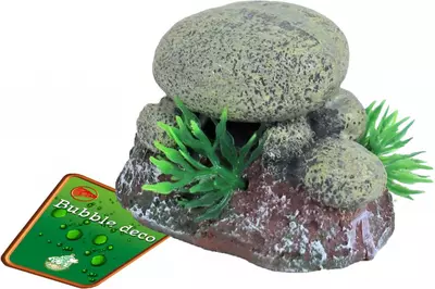 Boon aqua deco ornament bubbel polyresin stenen met uitstromer, 6 cm - afbeelding 1
