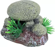 Boon aqua deco ornament bubbel polyresin stenen met uitstromer, 6 cm - afbeelding 4