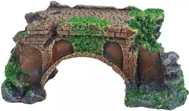 Boon aqua deco ornament polyresin ruïne brug met mos, 11 cm - afbeelding 2