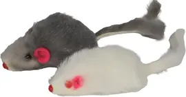 Boon bontmuis kattenspeeltje grijs 2st 4cm - afbeelding 2