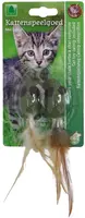 Boon catnip muis kattenspeeltje met veren 2st 4,5cm kopen?