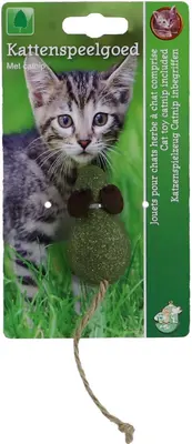 Boon catnip muis met touwstaart 6cm