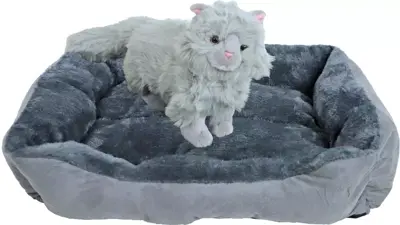 Boon Divan katten/honden mand grijs/grijs 50x40 cm - afbeelding 4