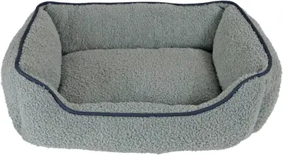 Boon divan teddy met bies 50x40cm grijs
