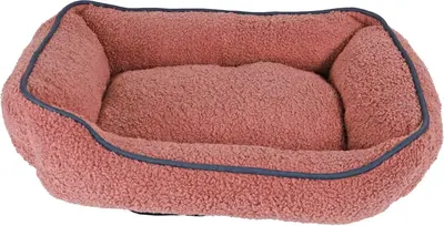 Boon divan teddy met bies 50x40cm roze