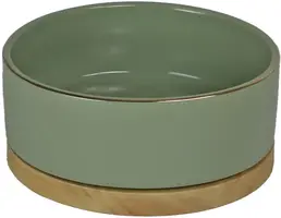 Boon eetbak keramiek/hout 16 centimeter zee groen kopen?