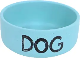 Boon eetbak steen hond 12cm mat blauw kopen?
