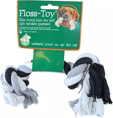 Boon Floss-toy zwart/wit medium