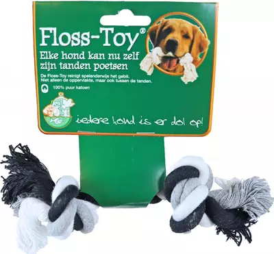 Boon Floss-toy zwart/wit mini