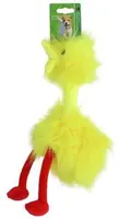 Boon Fluffy Bird hondenspeeltje geel & rood 35cm kopen?