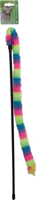 Boon hengel softy met veer en bel regenboogkleurig - afbeelding 1