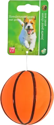 Boon hondenspeelgoed basketbal tpr+piep 8cm oranje