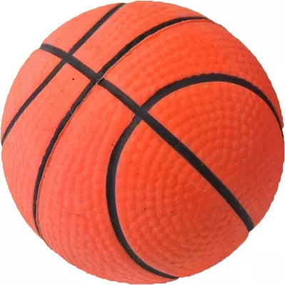 Boon hondenspeelgoed drijvende spons basketbal 6 cm - afbeelding 1