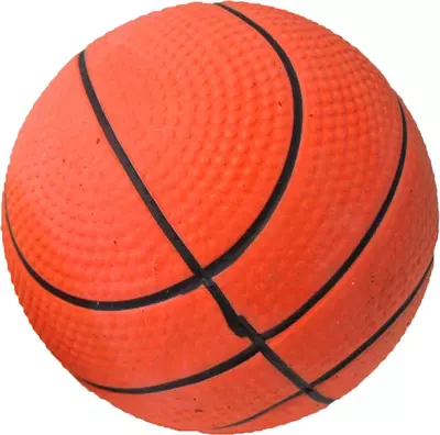 Boon hondenspeelgoed drijvende spons basketbal 9 cm
