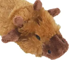 Boon hondenspeelgoed eland plat pluche met piep bruin 35 cm - afbeelding 4