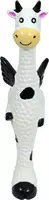 Boon hondenspeelgoed koe latex met vleugels zwart/wit 25 cm - afbeelding 2