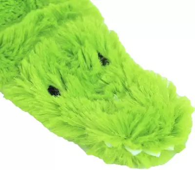 Boon hondenspeelgoed krokodil plat pluche groen, 35 cm. - afbeelding 5