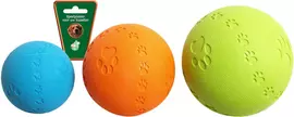 Boon Hondenspeelgoed rubber bal pawprint met geluid 7,5 cm - afbeelding 2