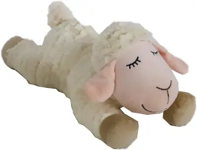 Boon hondenspeelgoed schaap liggend+piep 35 centimeter
