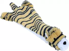Boon hondenspeelgoed tijger plat pluche bruin/zwart, 35 cm. - afbeelding 2