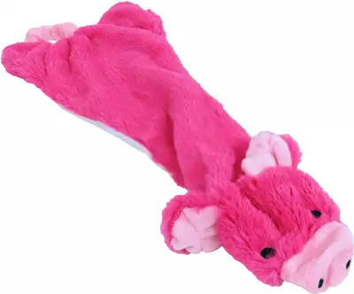 Boon hondenspeelgoed varken plat pluche roze, 55 cm. - afbeelding 5