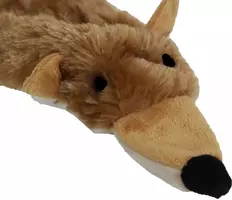 Boon hondenspeelgoed vos plat met piep pluche bruin, 55 cm. - afbeelding 3