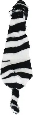 Boon hondenspeelgoed zebra plat+piep 35 centimeter zwart/wit