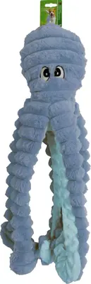 Boon hondenspeeltje octopus corduroy met piep blauw 65cm