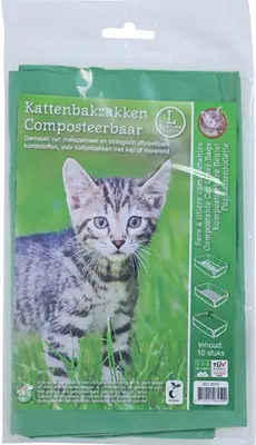 Boon kattenbakzak composteerbaar l 10 stuks