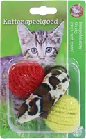 Boon kattenspeelgoed blister à 2 ballen met muis 7,5 cm kopen?