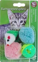 Boon kattenspeelgoed blister à 2 knisper bal, plastic bal en muis kopen?