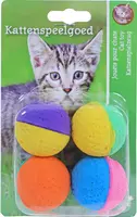 Boon kattenspeelgoed blister à 4 sponsballen, 2 kleuren kopen?