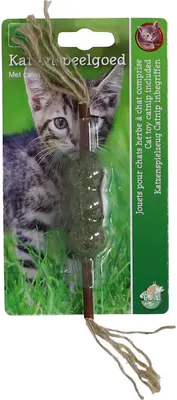 Boon kattenspeelgoed matabi stick+catnip 12cm bruin