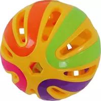 Boon knaagdierspeelgoed bal plastic met bel, 12,5 cm - afbeelding 3