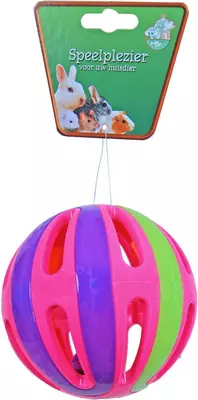 Boon knaagdierspeelgoed bal plastic met bel, 12,5 cm - afbeelding 4