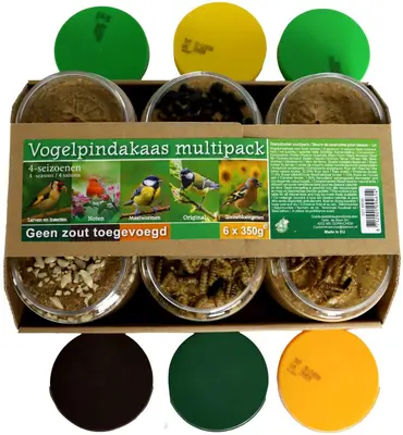 Boon pindakaas vogel multipack 6×350 gram