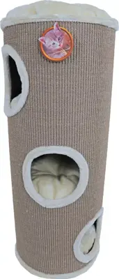Boon Sisal klimton 3 gaten taupe & beige, 100 cm - afbeelding 1