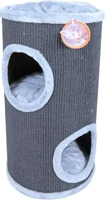 Boon Sisal klimton met 2 gaten zwart & grijs, 75cm
