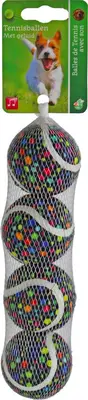 Boon Tennisbal rainbow dot s net a 4 stuks