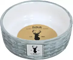 Boony "Est 1941" eetbak steen wicker grey, 12 cm kopen?